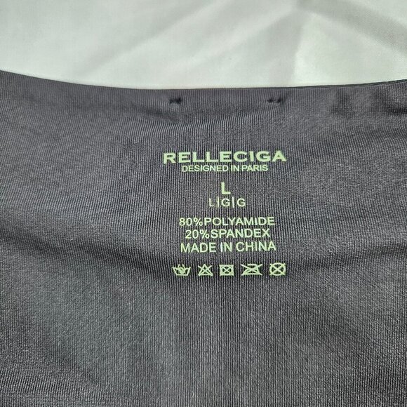 Relleciga Black Cheeky Bikini Bottoms Sz. L NWT - Picture 6 of 6